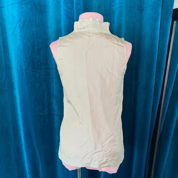 J Crew Calixta Flecked Silk Ruffle Blouse Top - Picture 8 of 8